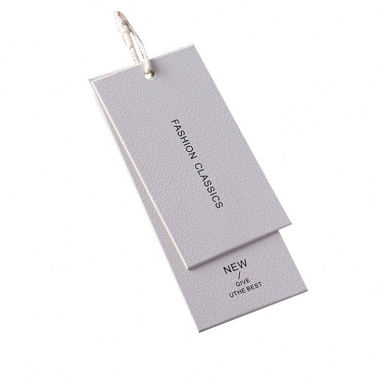 Eco-friendly Recycle Customized Brown Kraft Paper Hang Tags For Clothing And Packaging