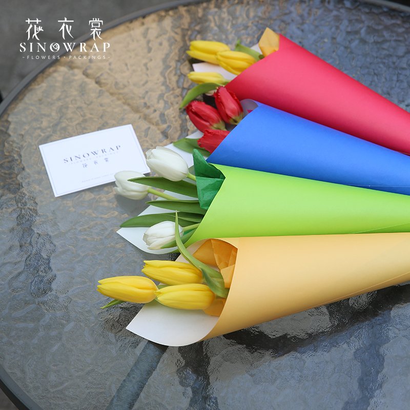 Spring Festival Paper Flower Wrapping Paper