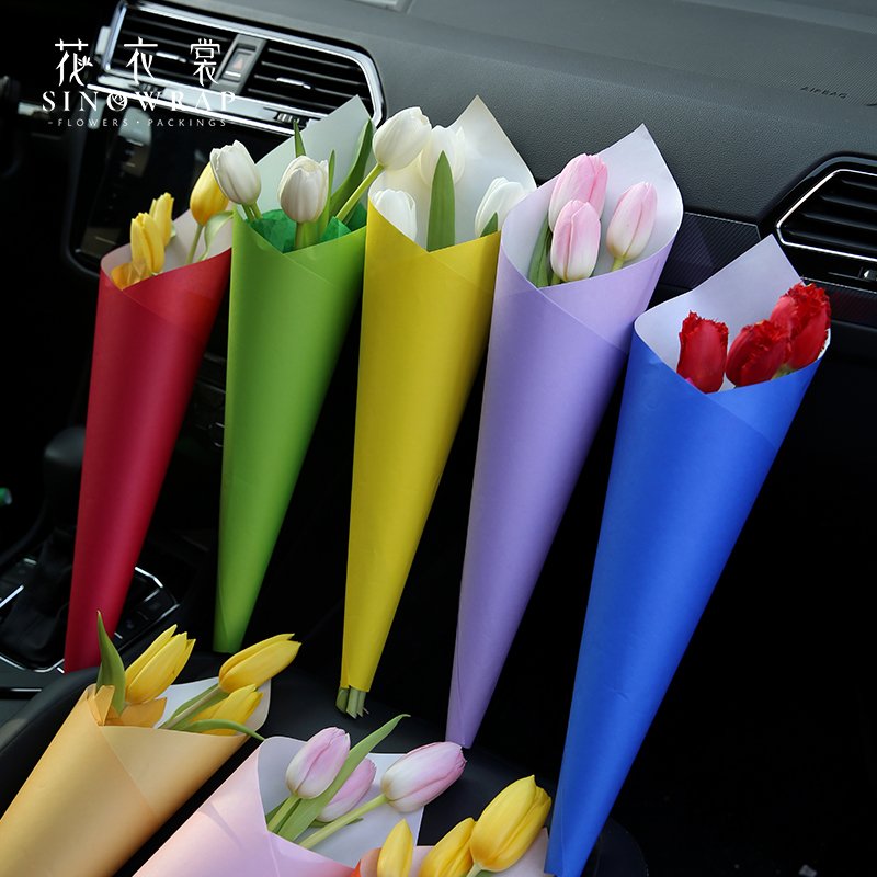 Spring Festival Paper Flower Wrapping Paper