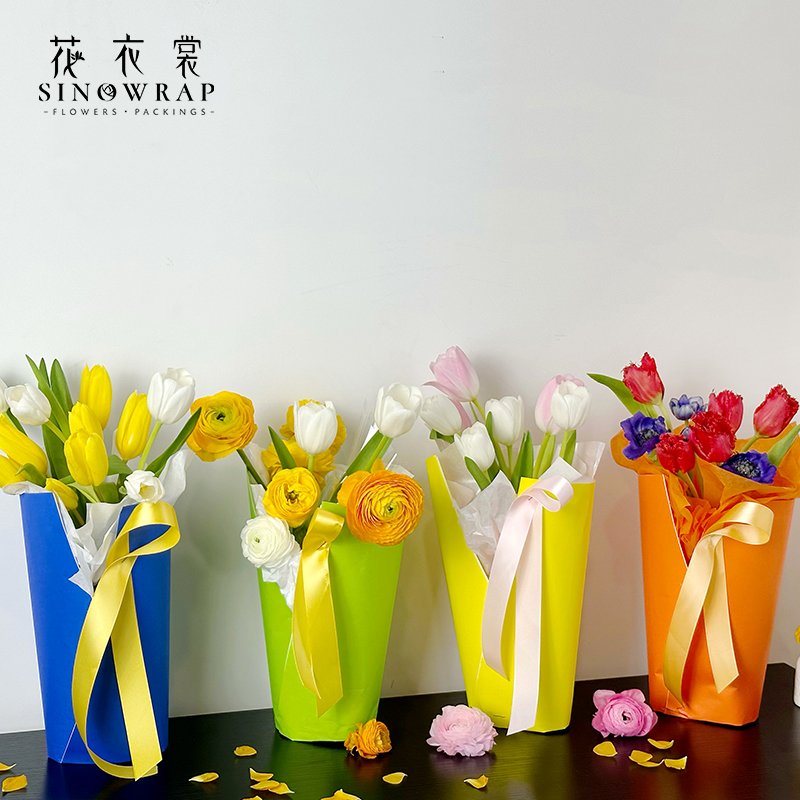 Spring Festival Paper Flower Wrapping Paper