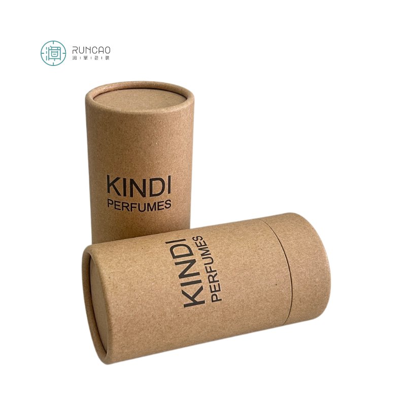 Custom Brand Design Cylindrical Candle Gift Jar Tea Light Packaging Tube Stamped Vanishing Print Cylindrical Candle Box Bottle