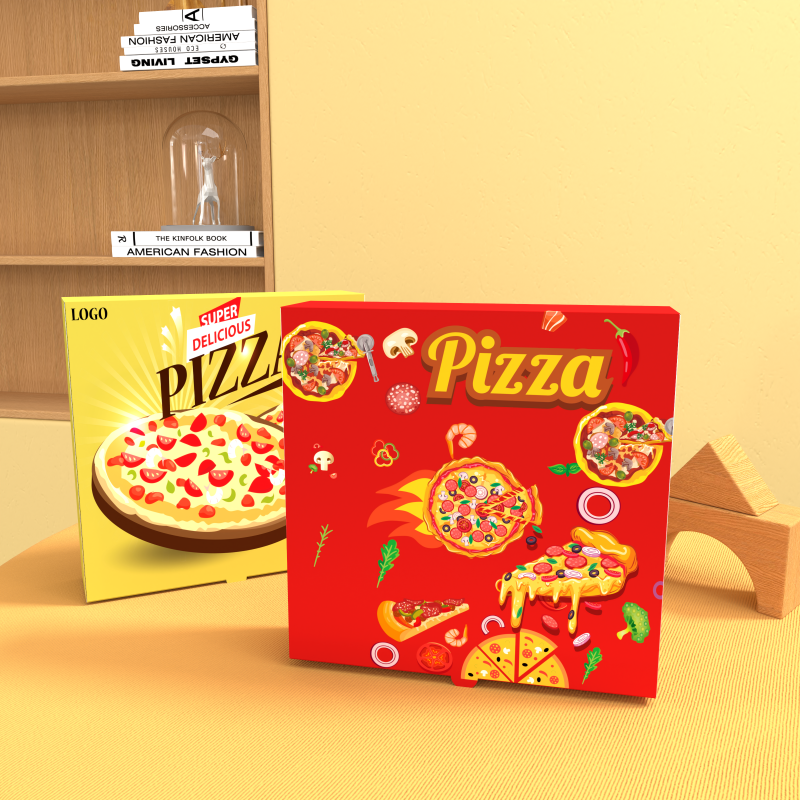 Cheap Price Biodegradable Food Grade Material Box Pizza Fast Food Packaging Paper Box
