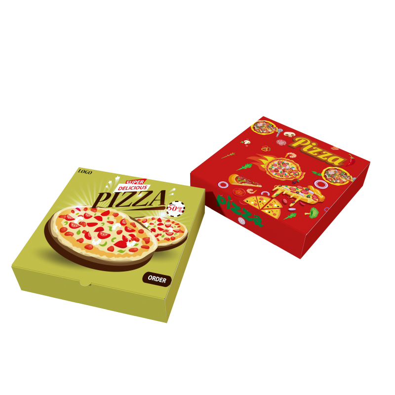 Cheap Price Biodegradable Food Grade Material Box Pizza Fast Food Packaging Paper Box