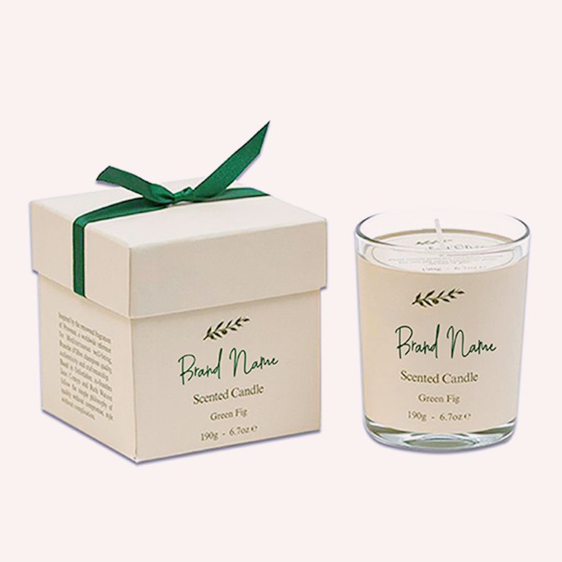 Wholesale Empty Square Rigid Paper black candle box luxury custom packaging box candle jar gift box packaging for shipping