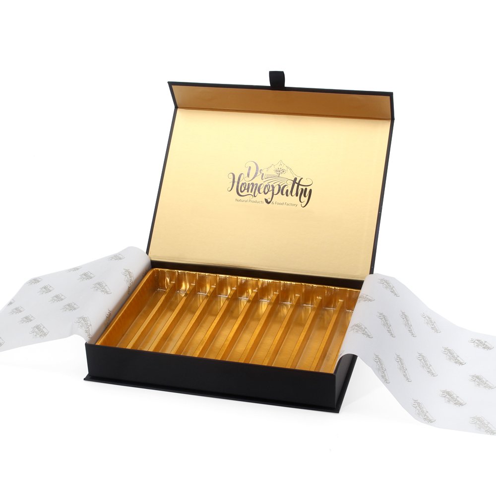 Customized Paper Cardboard Magnetic Gift Packaging Box With Divider