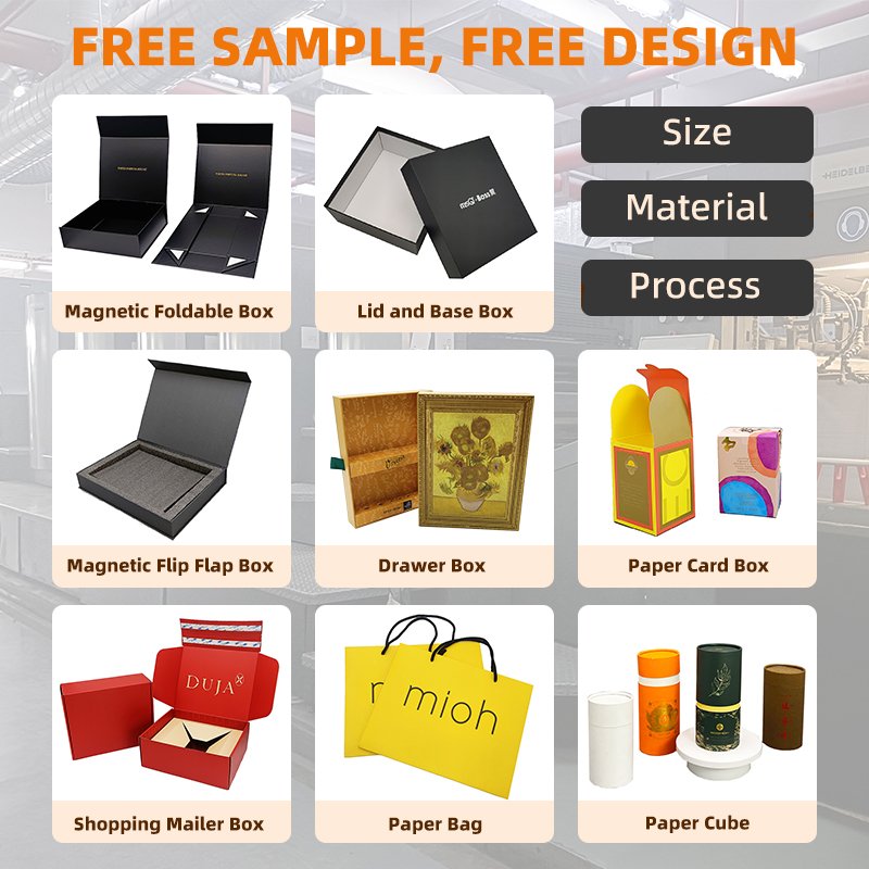 Custom logo recyclable glossy lamination luxury magnetic cardboard paper packaging gift private label shoe clothes box