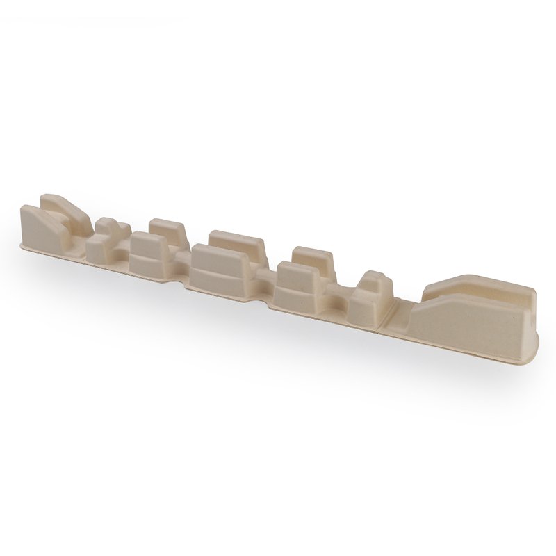 Sustainable pulp cardboard packaging sugarcane bagasse molded pulp paper tray packaging for LED lamp and light bulb products