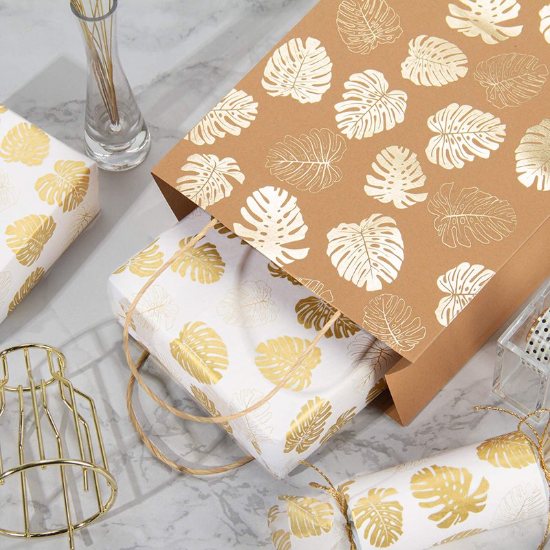 Wholesales Custom Logo Printed Gold Art Tissue Paper Craft Packaging Wrapping Gift Wrapping Tissue Paper