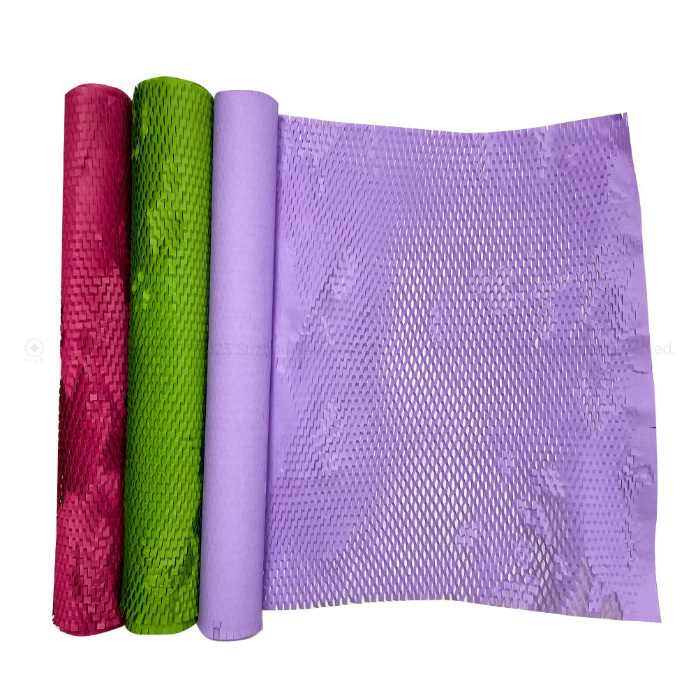 OEM Floor Covering Biodegradable Gift Wrapping Honey Comb Wrapping Paper Colourful Kraft Paper