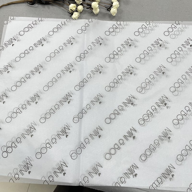 Eco friendly Silk Paper Wrap Packaging Clothes Printed Gift Tissue Paper Custom Logo White Paper For Packing Garment Jewelry