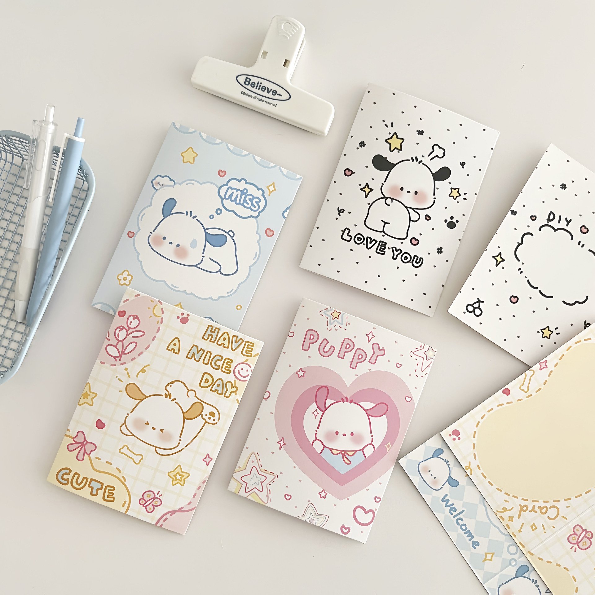 paper head card for packaging opp bag clear photocard binder custom