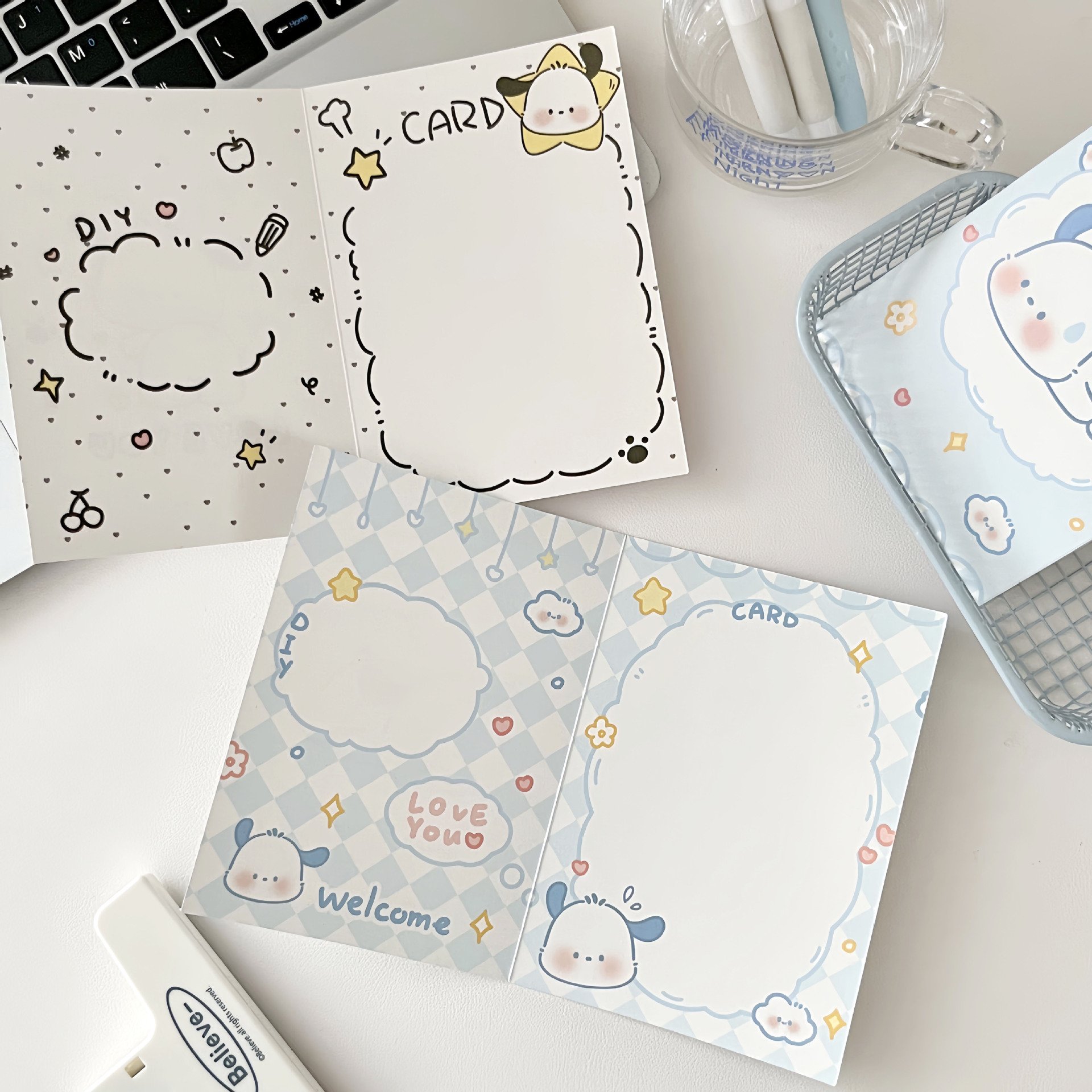 paper head card for packaging opp bag clear photocard binder custom