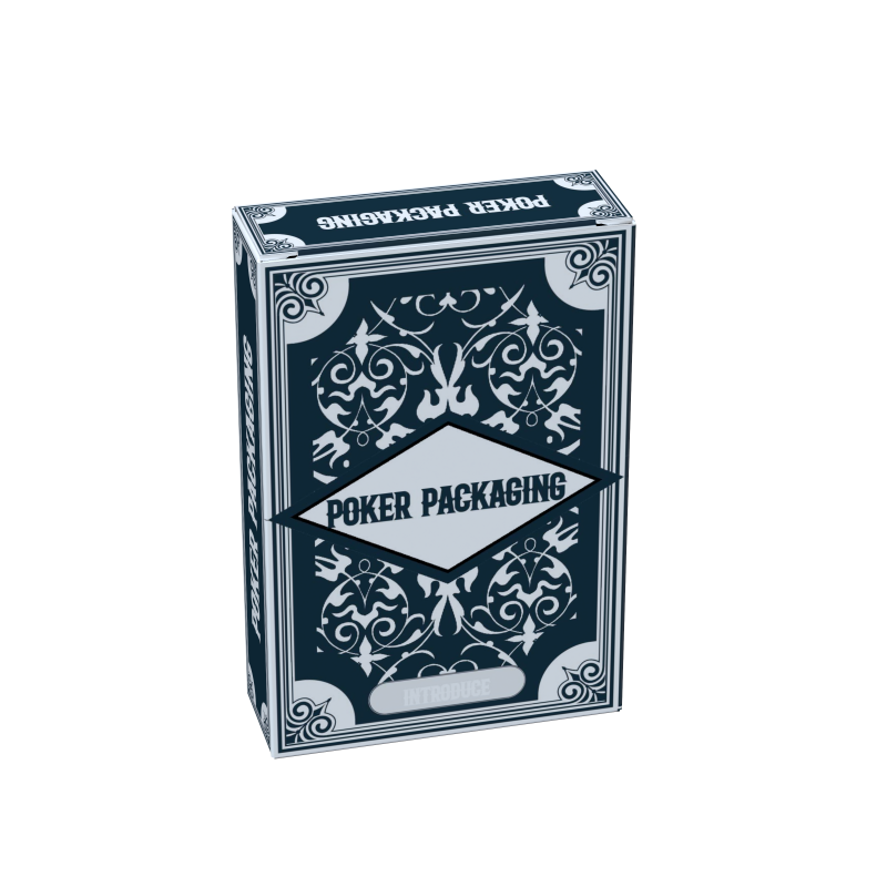 Premium Poker Card Paper Box Soy Ink Packaging Paper Box For Card Game Biodegradable Custom Paper Playing Cards Box