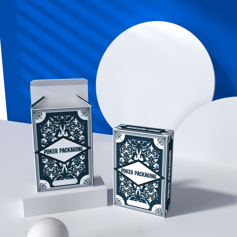 Premium Poker Card Paper Box Soy Ink Packaging Paper Box For Card Game Biodegradable Custom Paper Playing Cards Box