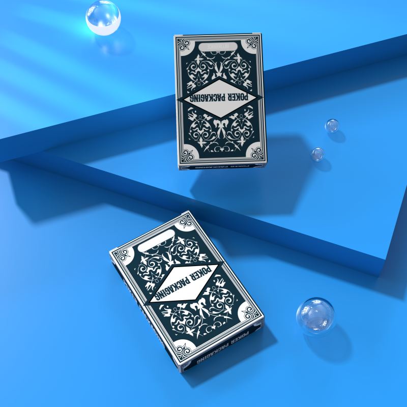 Premium Poker Card Paper Box Soy Ink Packaging Paper Box For Card Game Biodegradable Custom Paper Playing Cards Box