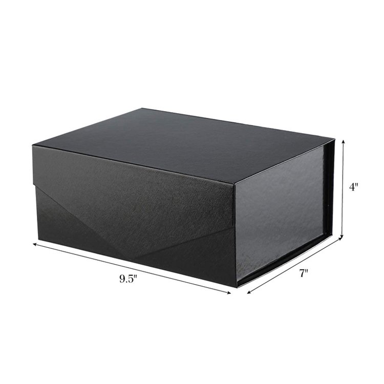 Custom Black White Stylish Magnetic Gift Box Garment Apparel Clothing Packaging Paper Box