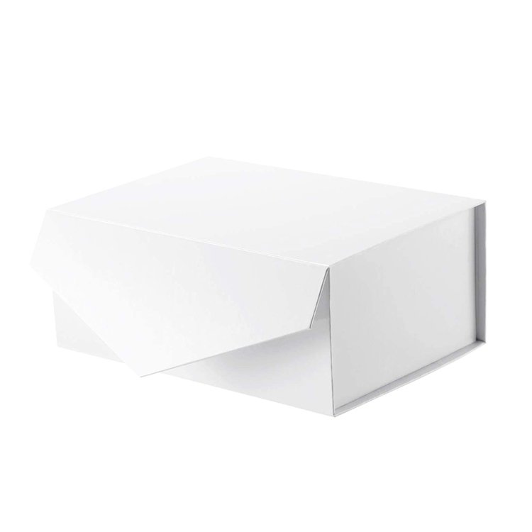 Custom Black White Stylish Magnetic Gift Box Garment Apparel Clothing Packaging Paper Box