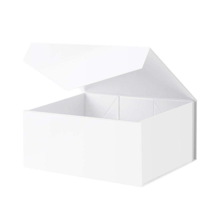 Custom Black White Stylish Magnetic Gift Box Garment Apparel Clothing Packaging Paper Box