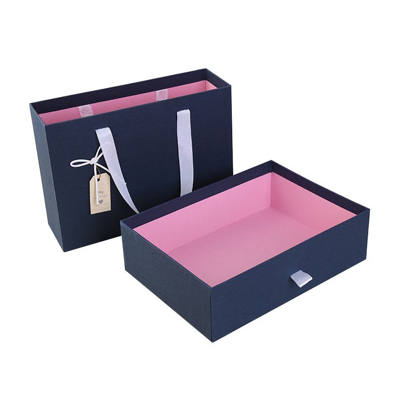 Festive paper gift box cosmetic packaging bag sustainable eco friendly cosmetic packaging