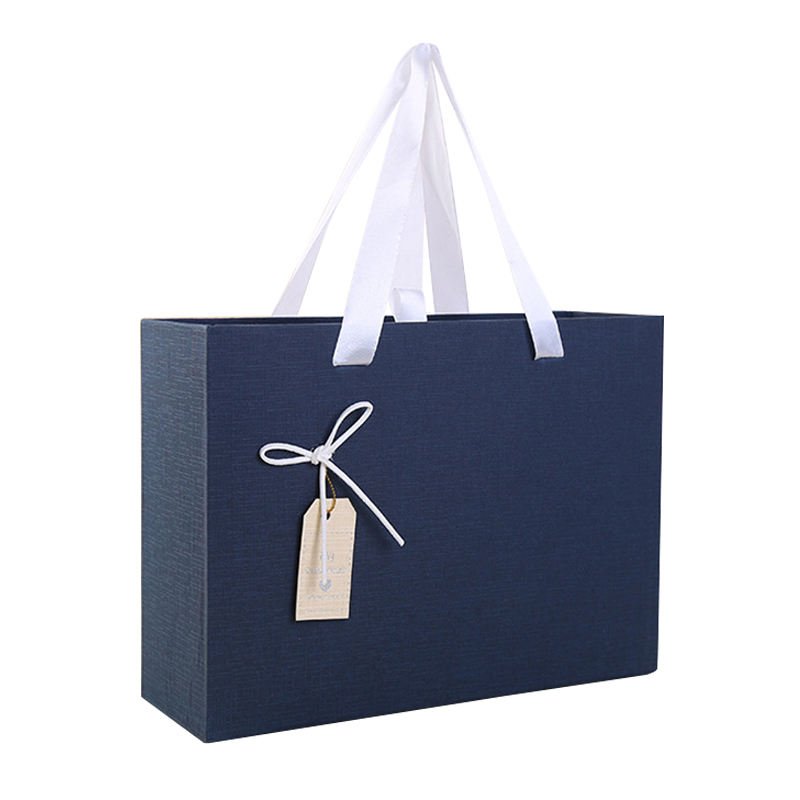 Festive paper gift box cosmetic packaging bag sustainable eco friendly cosmetic packaging