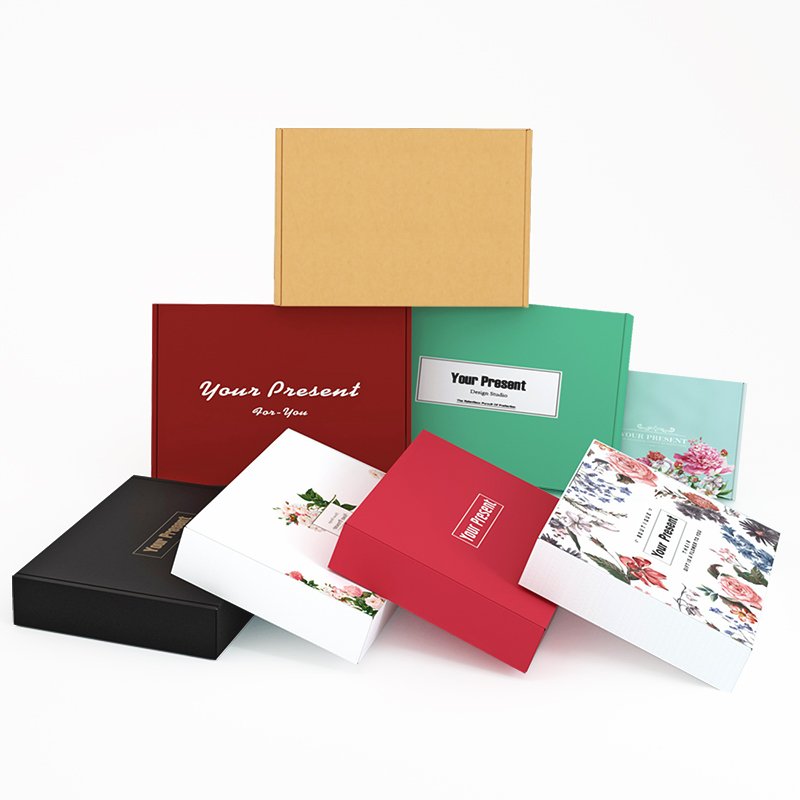 OEM Custom Printed Color Cardboard Mailer Box Packaging Corrugated Shipping gift Box For Garment perfume bottles paper boxes