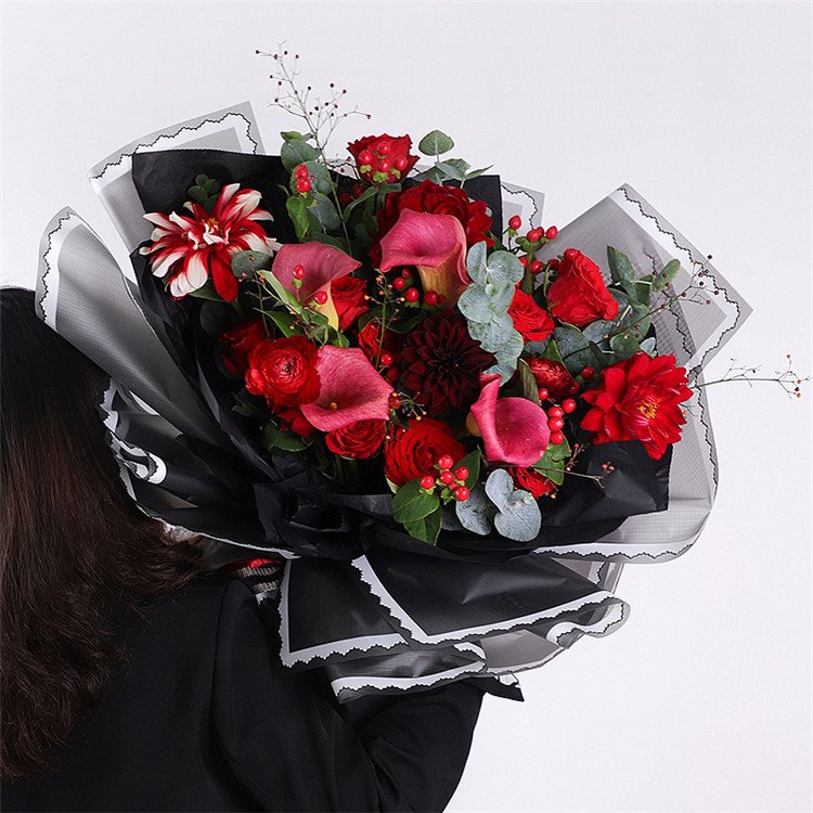 Good quality wholesale 60*60cm florist plastic waterproof customized wrapping paper