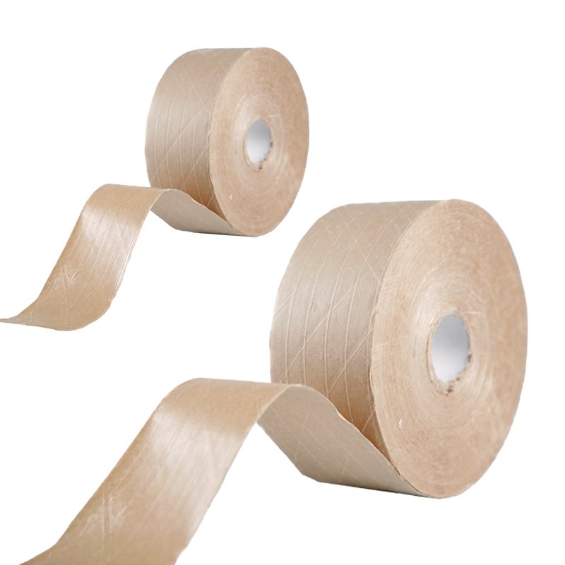 Fiberglass Reinforced Gummed Kraft Fiber Packing Printed Packaging Colour Printing Paper Tape