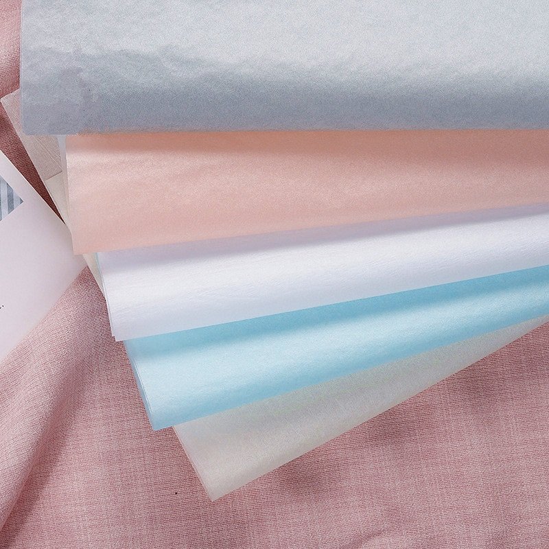 17gsm High Quality Stock Jewelry Gift Pink Blue White Tissue Wrapping Paper