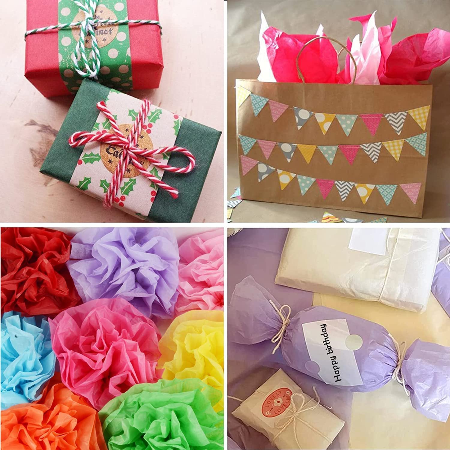 17gsm High Quality Stock Jewelry Gift Pink Blue White Tissue Wrapping Paper