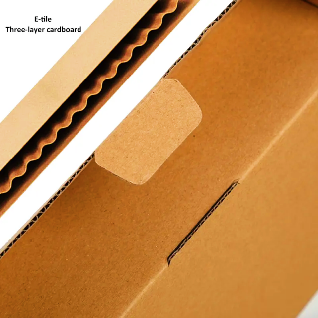 Popular corrugated packaging paper boxes for cosmetics and clothing foldable mailbox transport paper boxes