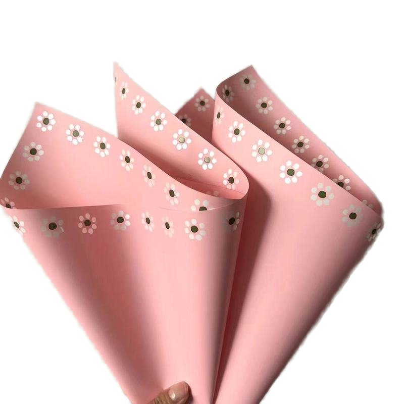 20pcs/bag waterproof flower packaging paper with exquisite small floral patterns, flower shop supplies