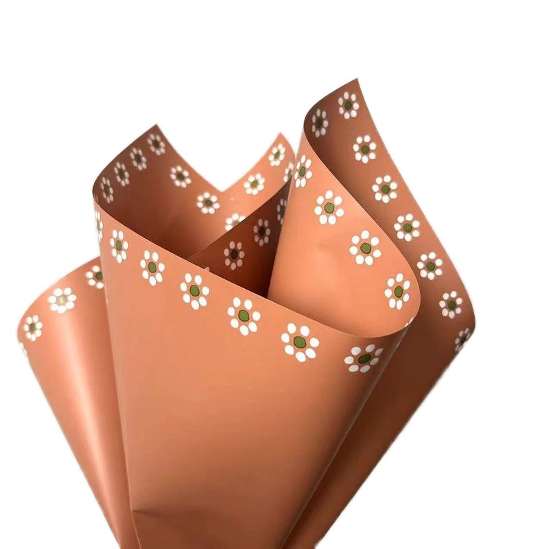 20pcs/bag waterproof flower packaging paper with exquisite small floral patterns, flower shop supplies