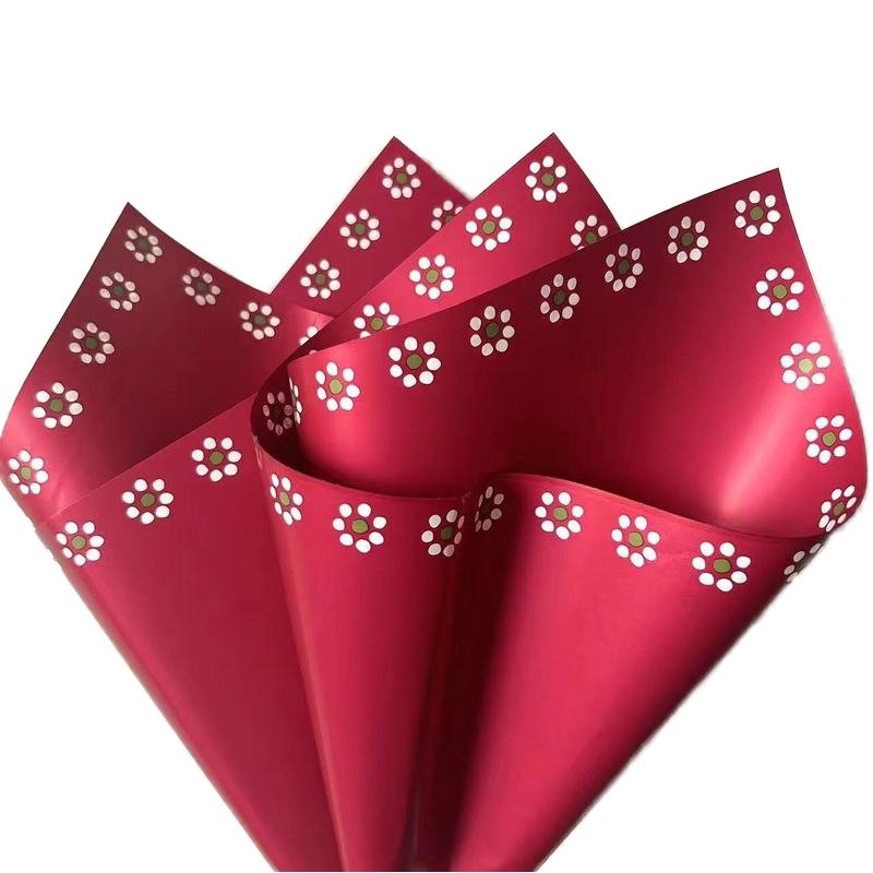 20pcs/bag waterproof flower packaging paper with exquisite small floral patterns, flower shop supplies