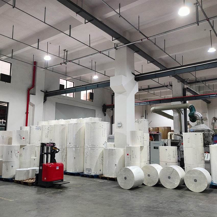 Food Grade 28gsm 35gsm 45gsm Pe Coated Paper Roll Sugar Paper Sugar Stick Packing Paper Roll