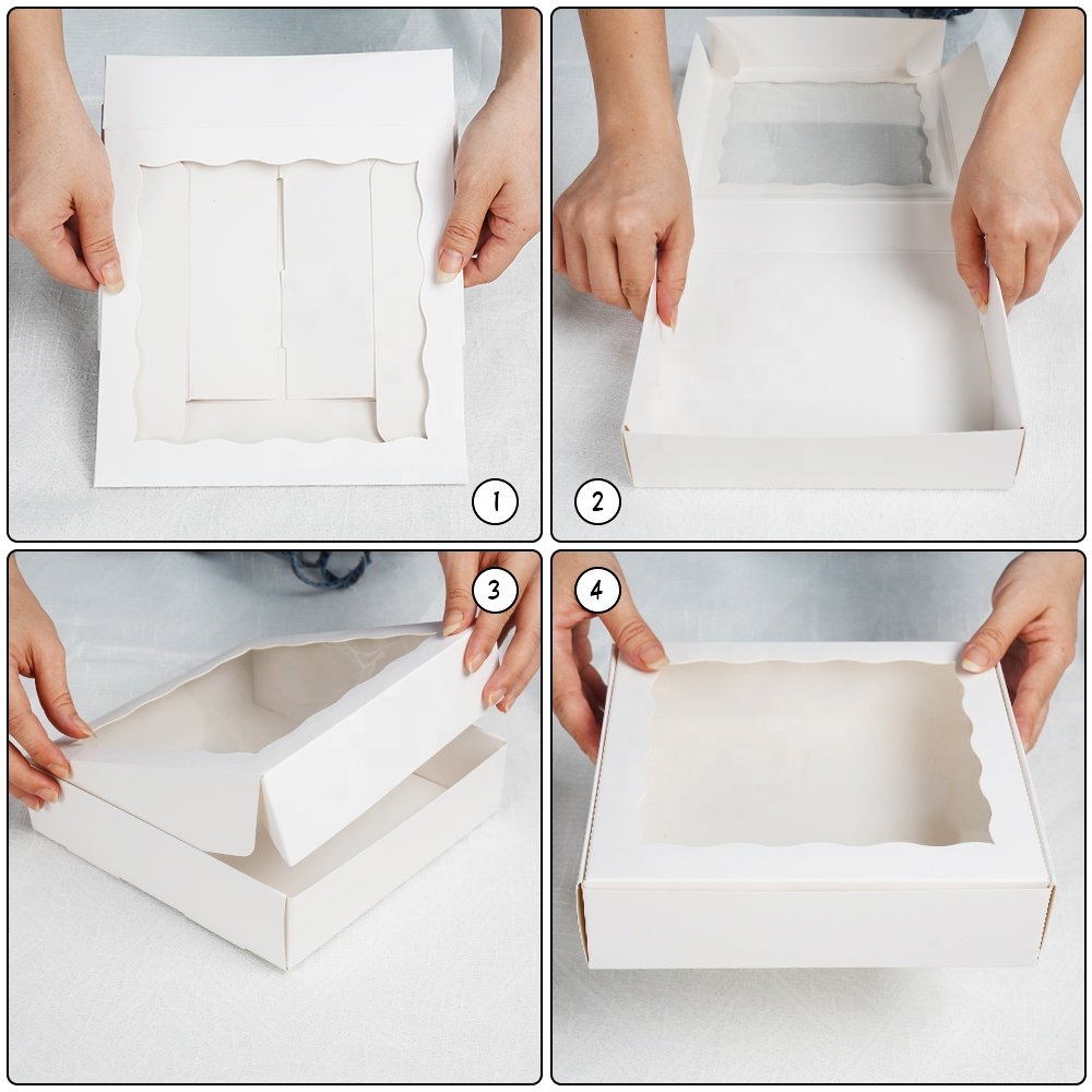 Bread Biscuit Egg Tart Packaging Box Roll Cake Slice Dessert Boxes