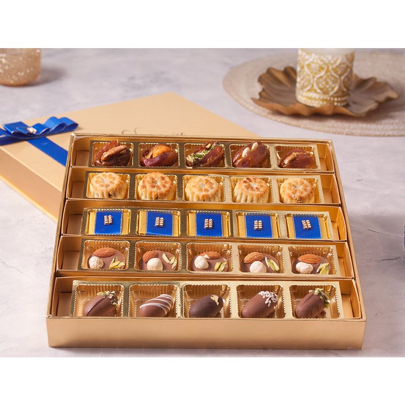 Ramadan Countdown dates Festiva Dates packaging ramadan mubarak kareem Luna chocolate gift box Middle East United Arab Emirates