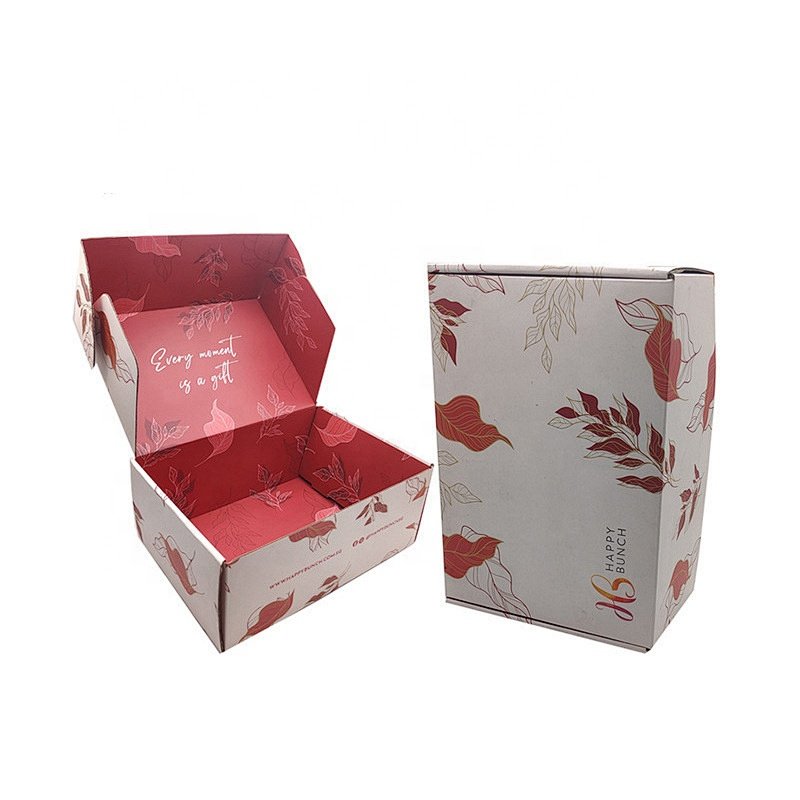 Custom Logo Wholesale Small Kraft Colored Shipping Corrugated cardboard socks mailer Packaging boxes