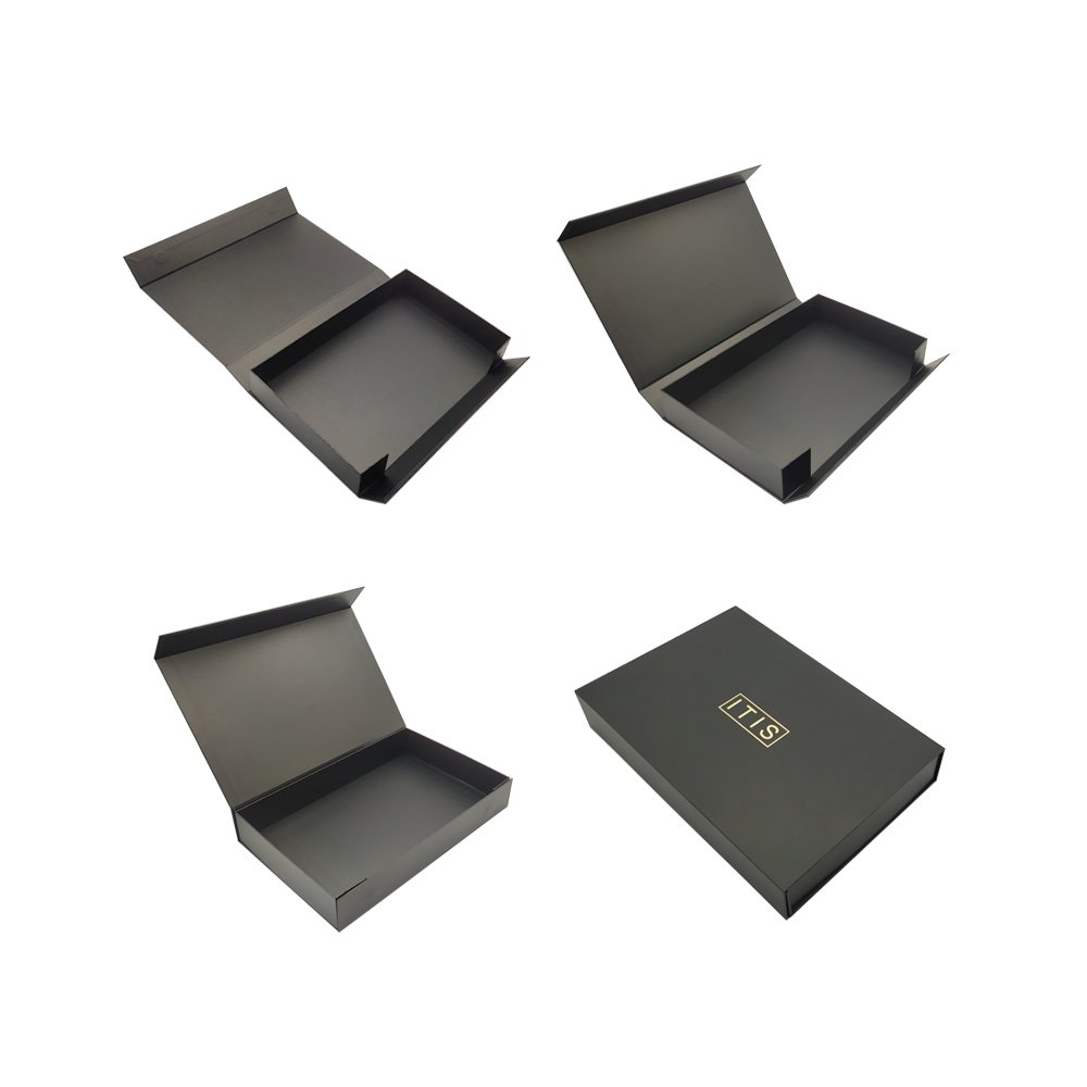 Folding packaging cardboard paper pack gift flat box