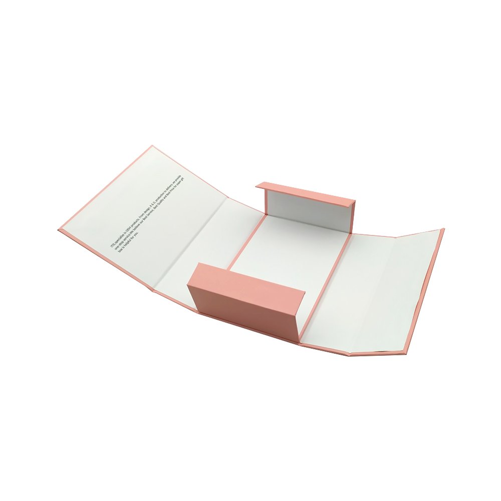 Folding packaging cardboard paper pack gift flat box