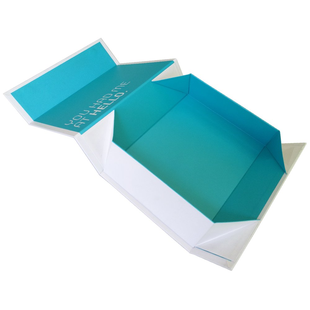 Folding packaging cardboard paper pack gift flat box