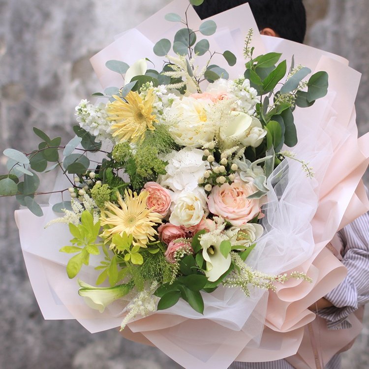 CALOR Transparent OPP packaging paper colorful flower packaging material recyclable paper