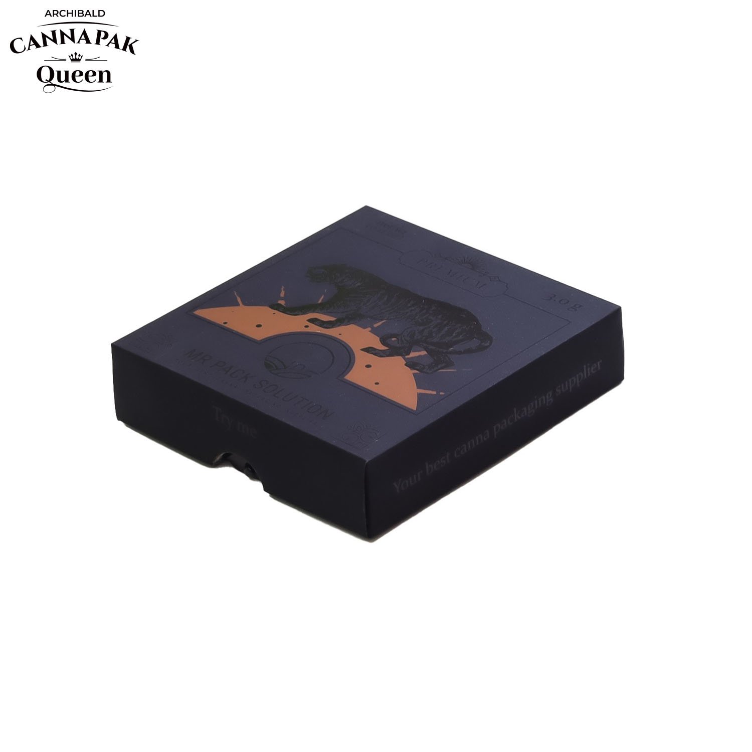 Archibald Professional Design Custom Square Herb Tobacco Paper Packaging 77*18*72Mm 6 Pack Cr Flip Cigarette Boxes Was Pre-Roll