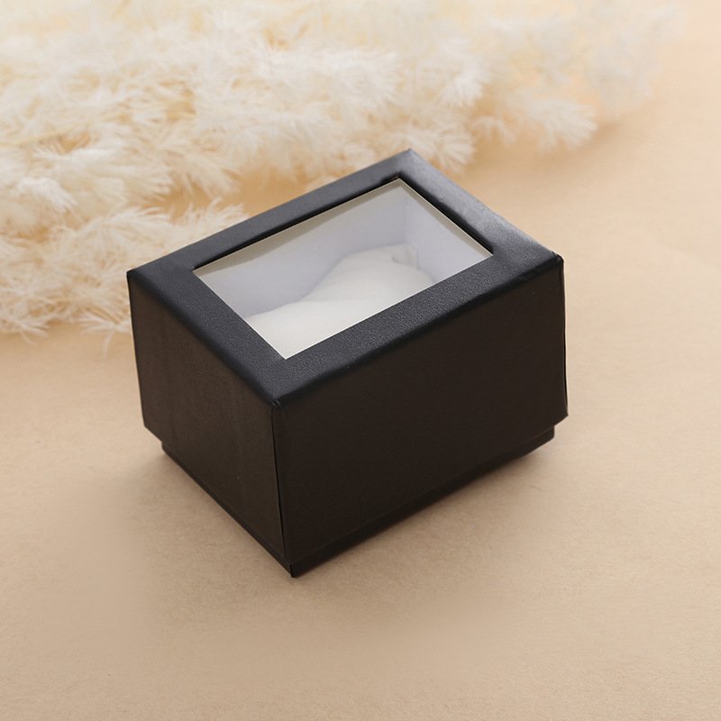 Rectangular Watch Jewelry Box Design Logo Craft Rigid Paper Watch Box Orange Packaging Paper Box For Watch Packaging