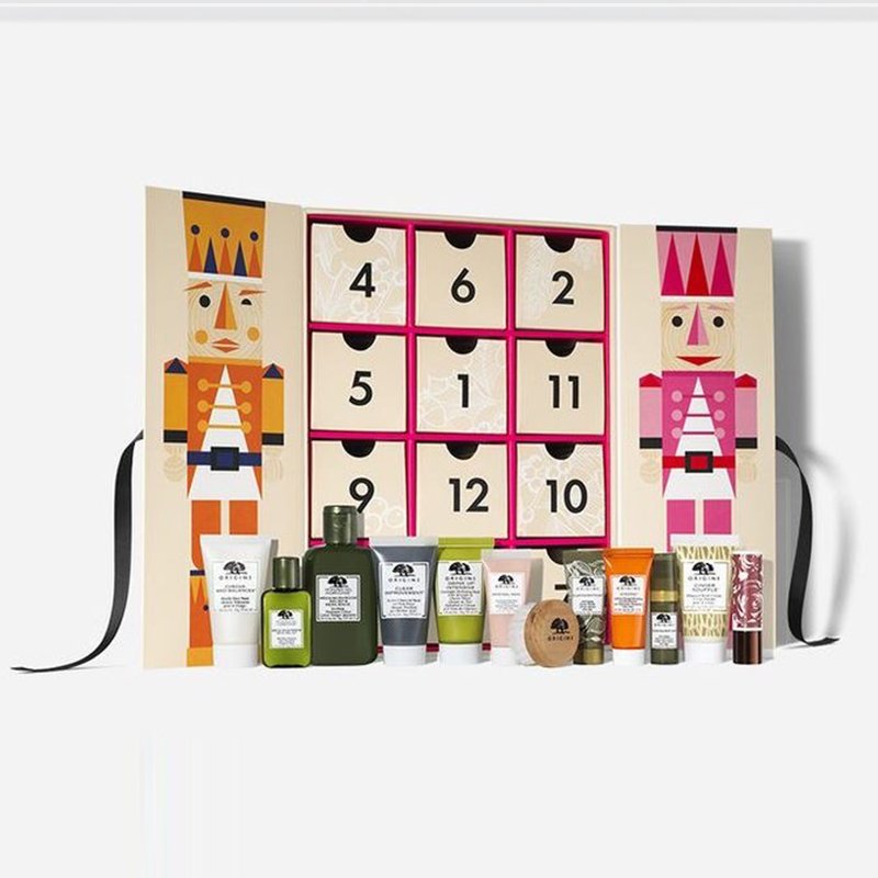 HOT! Custom Advent Calendar Empty Luxury Cardboard Paper Gift Beauty Cosmetic Packaging Countdown Christmas Advent Calendar Box