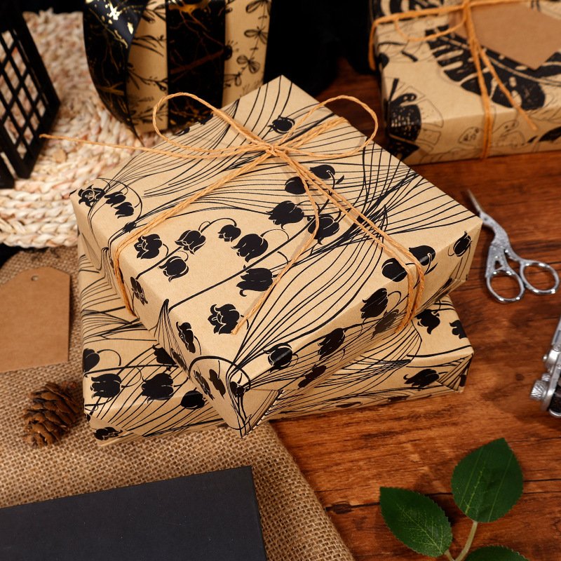 Kraft gift box wrapping paper Wholesale custom wrapping paper