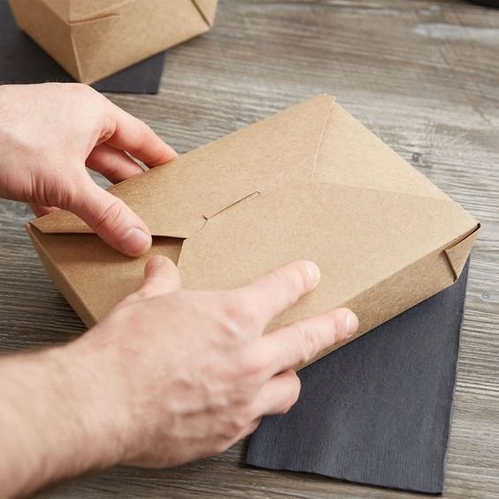 Eco Friendly Wholesale Cheap Food Grade Paper Sushi box French Fries Fried Chicken Wings Burger Lunch Box