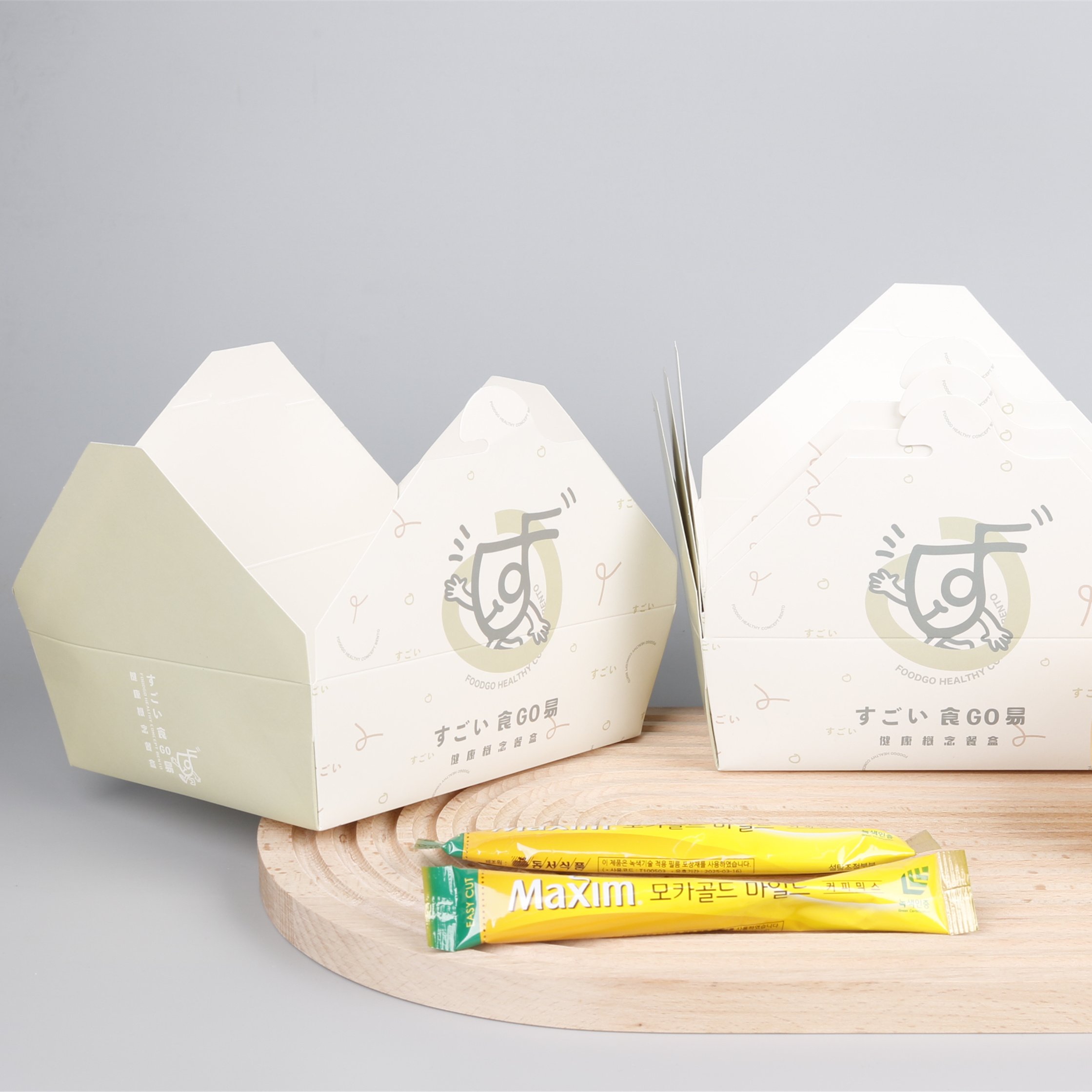 Eco Friendly Wholesale Cheap Food Grade Paper Sushi box French Fries Fried Chicken Wings Burger Lunch Box