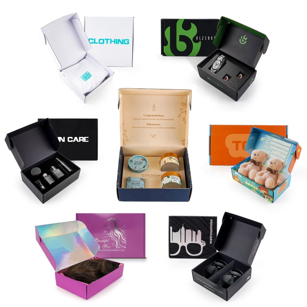 ZT Customized Logo Pink Shipping Foldable Corrugated Carton Underwear Clothing Packaging Mailer Boxes