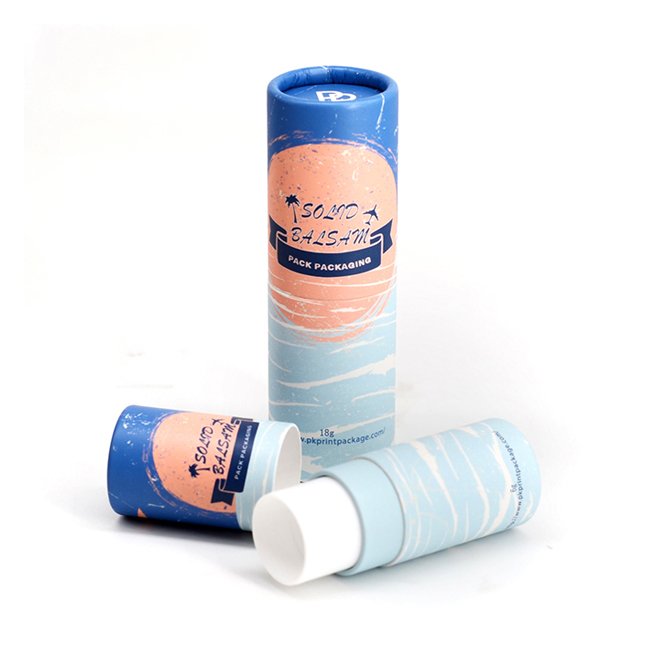 Empty Cylinder Twist Up Packaging Stick 2oz Matte Black Deodorant Container 50ml Round Shape Deodorant Stick Container