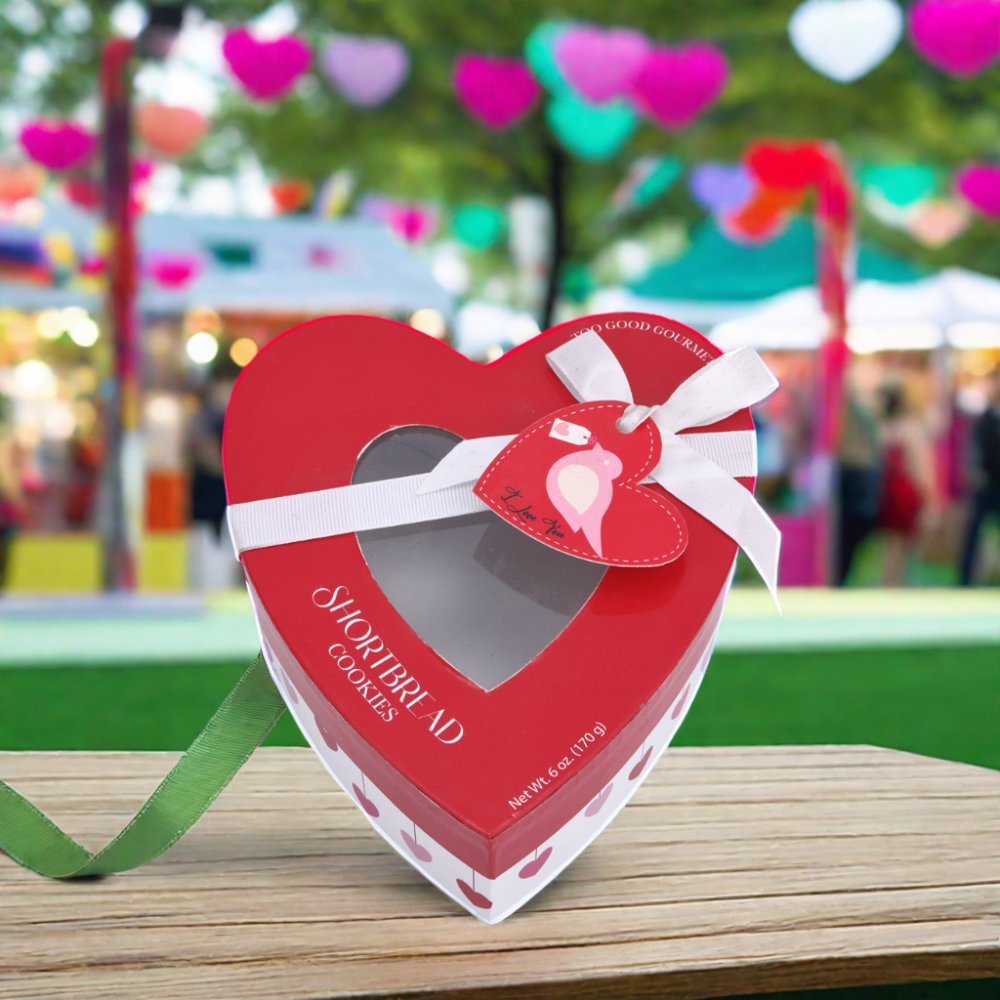 Fancy Promotional Oem Golden Supplier Heart Paper Box Food Cardboard Chocolate Christmas Paper Box